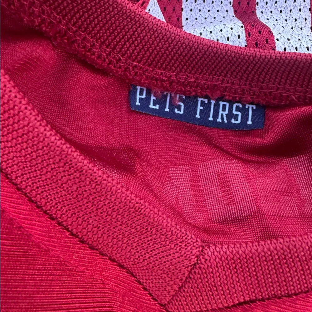 Pets First Alabama Crimson Tide Pet Dog Jersey 00 Red white size Medium